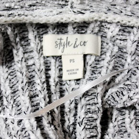 Style & Co Stormy Heather Open Front Cardigan with Pockets Size PS - Picture 5 of 6